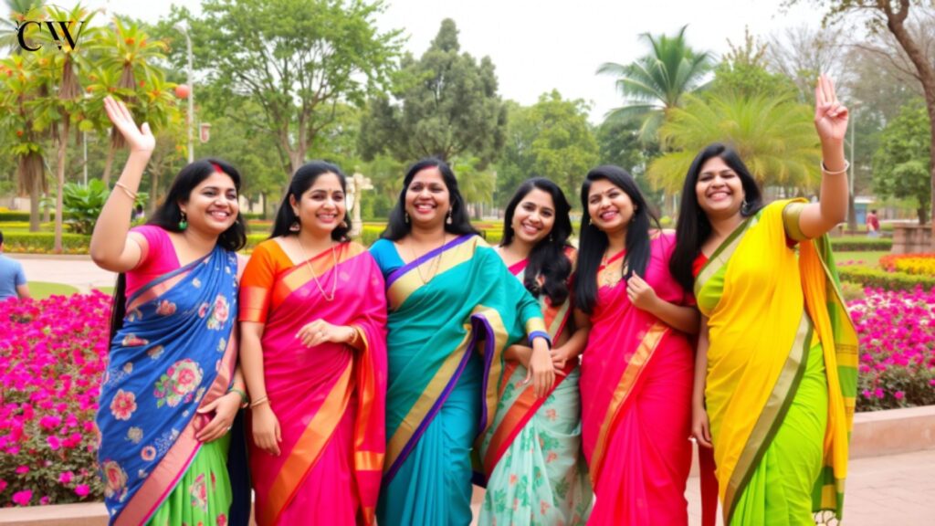 playful-saree-captions-for-friends-and-fun